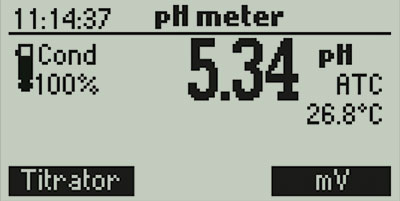 mini titrator pH mv meter