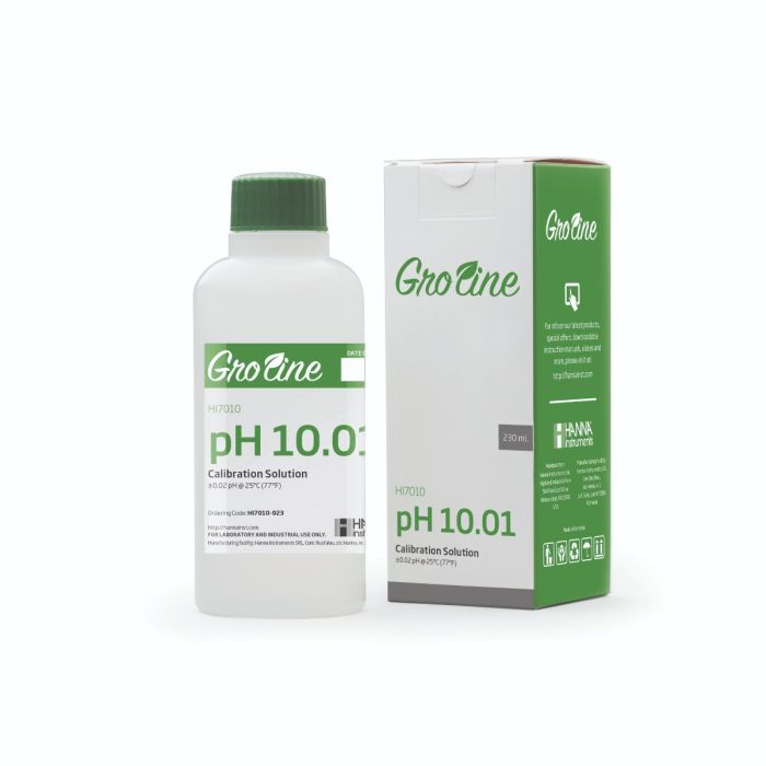 GroLine pH 10.01 Calibration Buffer (230 mL) – HI7010-023