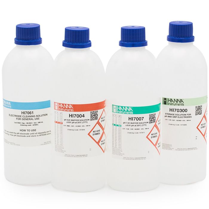 General pH Calibration Bundle,  pH 4 & 7 (Bottles) – HI547-11PB
