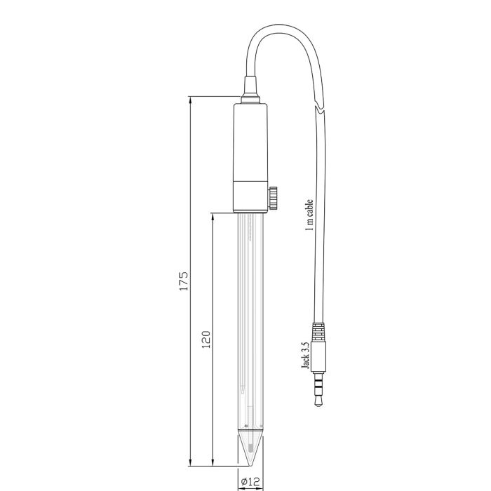 Digital Glass Body pH Electrode for Semi-Solids and Emulsions – HI10530