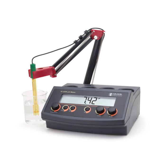 Benchtop pH/mV Meter with Manual Calibration – HI2209