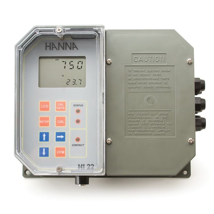 Wall Mounted ORP Digital Controller with Single Setpoint and Matching Pin HI22111
