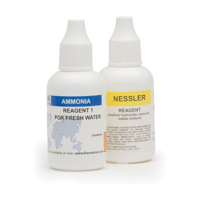 Ammonia Test Kit for Fresh Water Replacement Reagents (100 tests) – HI38049-100
