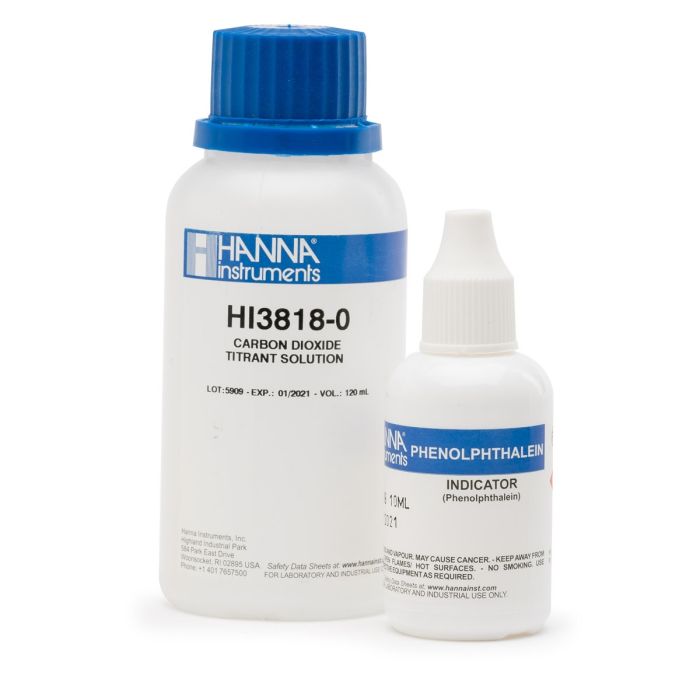 Carbon Dioxide Chemical Test Kit Replacement Reagents (110 tests) – HI3818-100