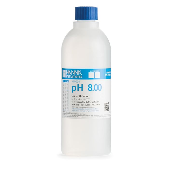 HI5008U pH 8.00 Technical Calibration Buffer (500 mL)