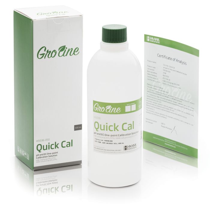GroLine Quick Cal pH/EC/TDS Calibration Solution (230 mL) – HI5036-023