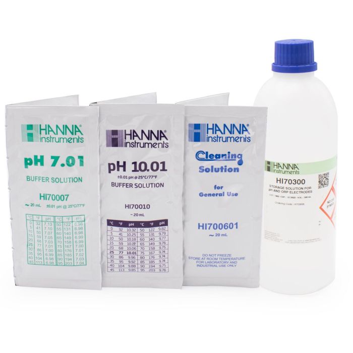 General pH Calibration Bundle,  pH 7& 10 (Sachets) – HI5710-11PS