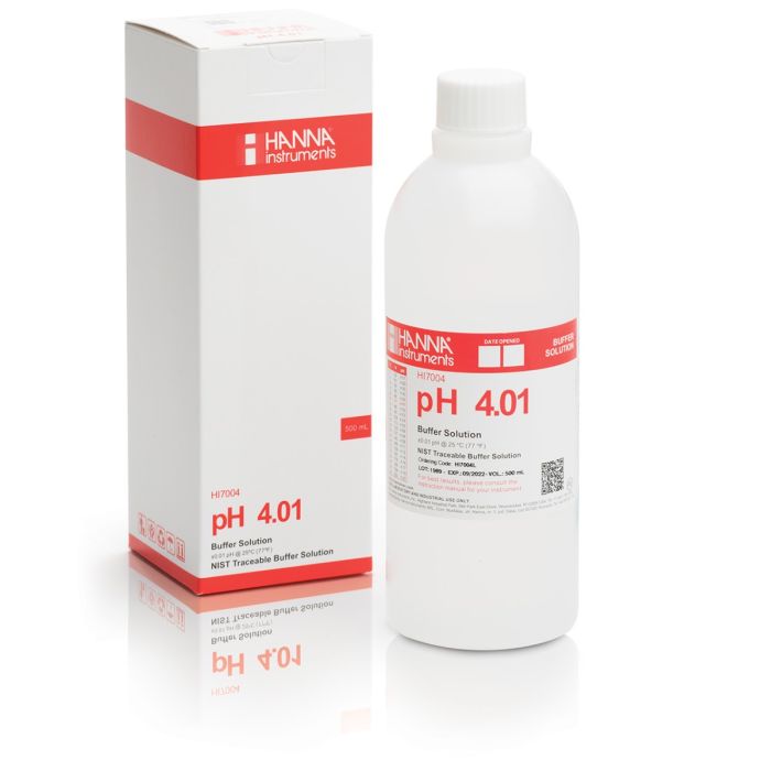 HI7004L pH 4.01 Calibration Solution (500 mL)