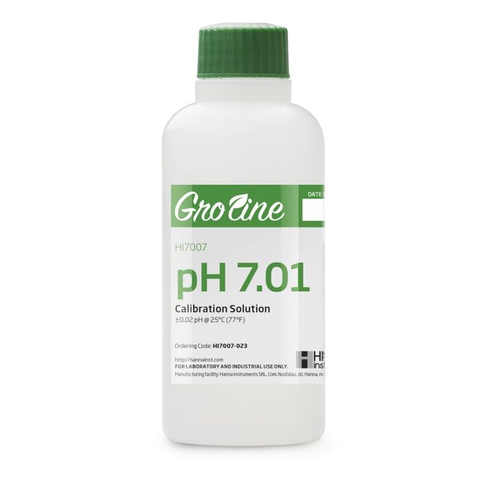GroLine pH 7.01 Calibration Buffer (230 mL) – HI7007-023