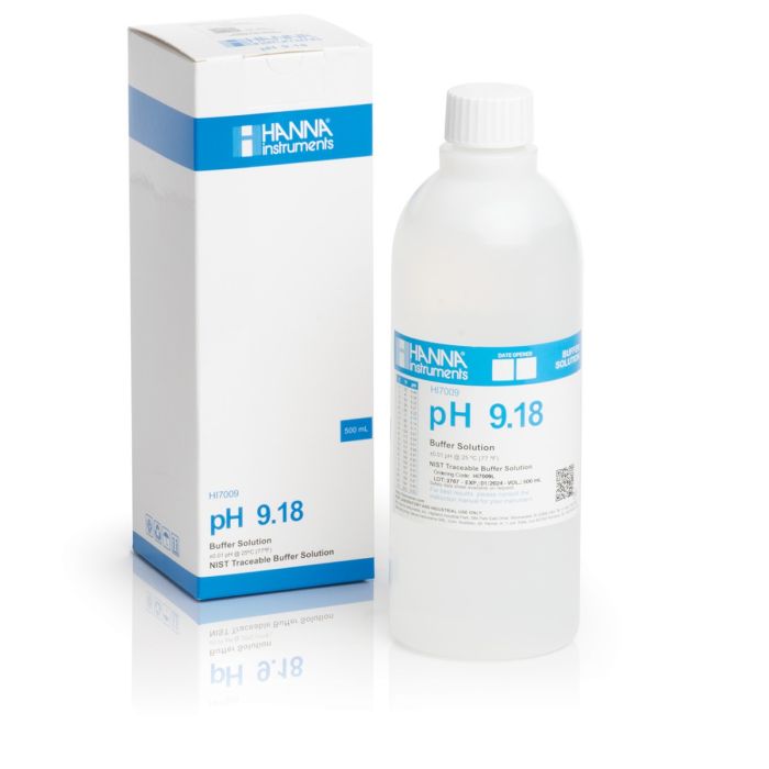 HI7009UL pH 9.18 Calibration Solution (500 mL)