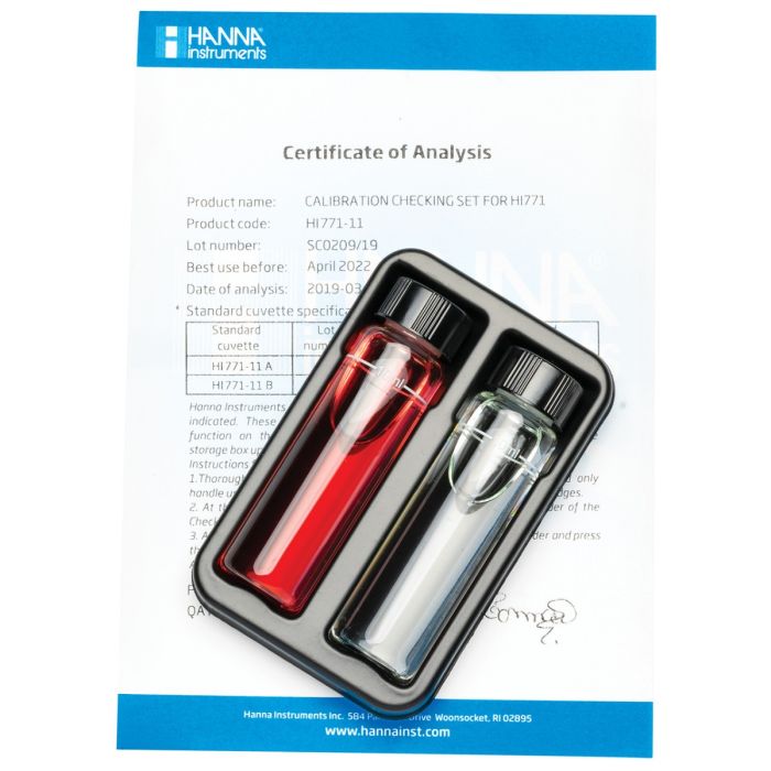 Chlorine Ultra High Range Checker® HC Calibration Check Set – HI771-11