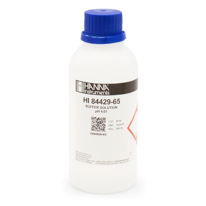 pH 4.01 Calibration Solution (6 x 230 mL) – HI84429-65