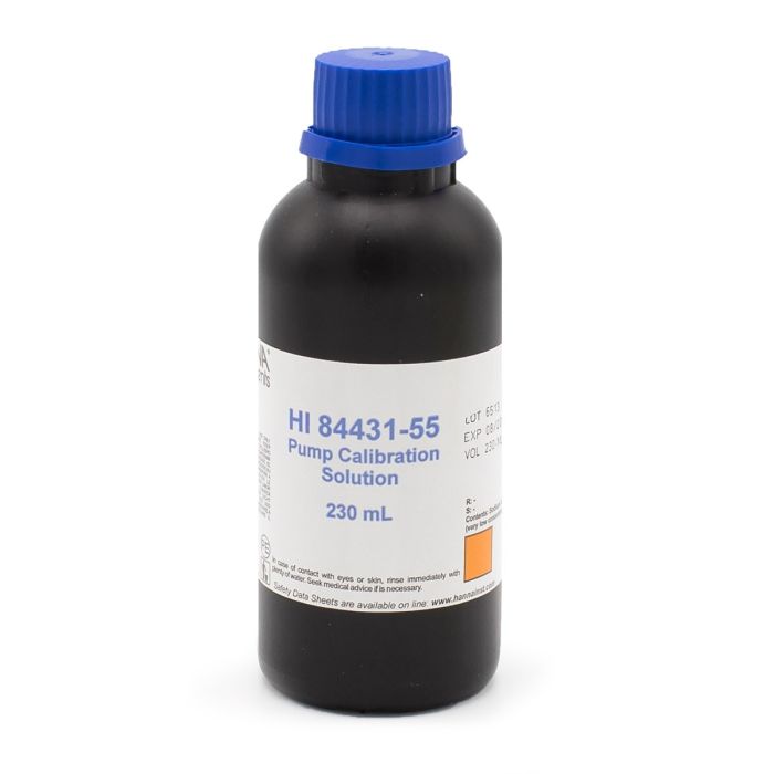 Pump Calibration Solution for Titratable Alkalinity in Water Mini Titrator – HI84431-55M