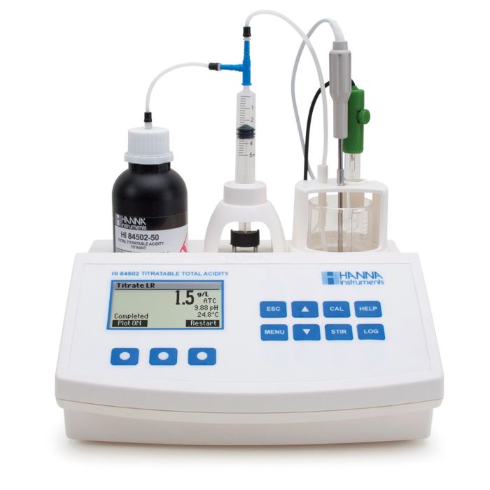 Mini-Titrator for Measuring Titratable Acidity in Wine – HI84502