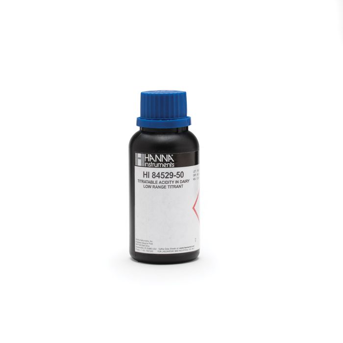 Low Range 20 Titrant for Titratable Acidity in Dairy Mini Titrator – HI84529-50