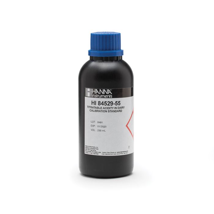 Pump Calibration Standard for Titratable Acidity in Dairy Mini Titrator – HI84529-55U