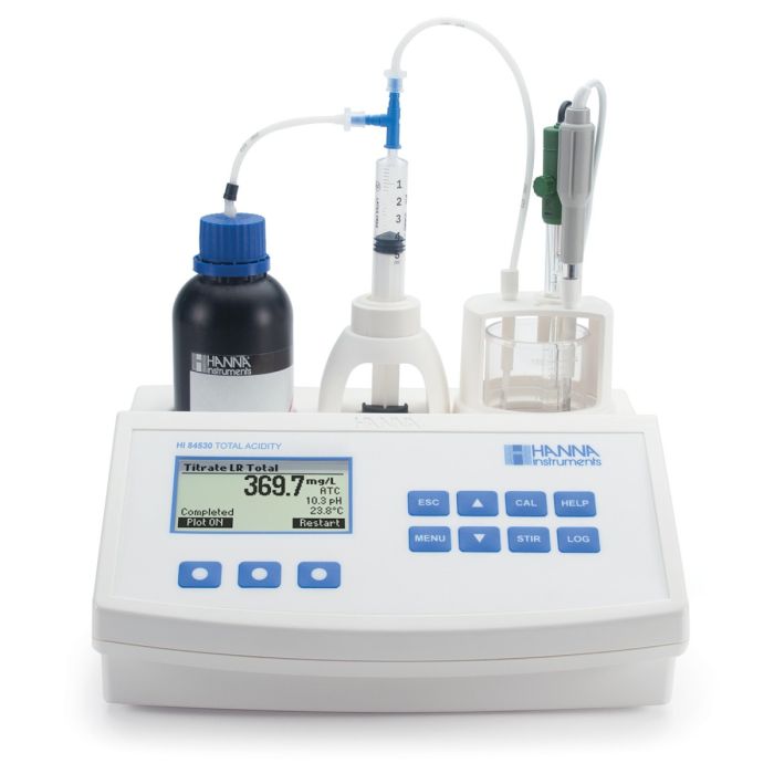 Mini Titrator  for Measuring Titratable Acidity in Water – HI84530U