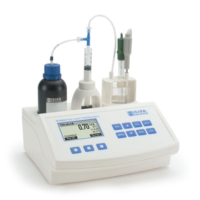 Mini Titrator for Measuring Titratable Acidity in Fruit Juice – HI84532U