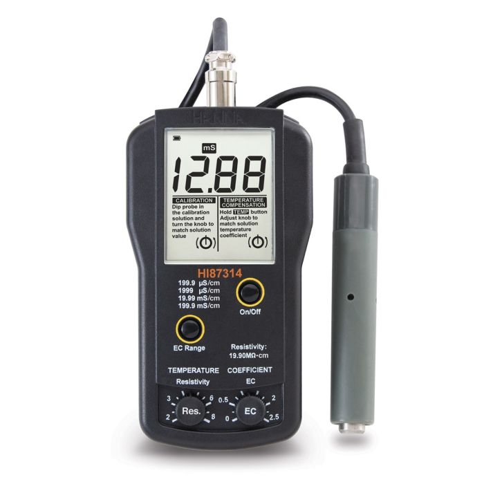 EC and Resistivity Portable Meter – HI87314