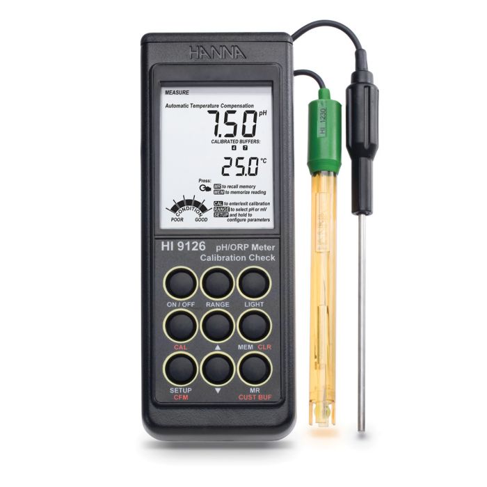 Waterproof Portable pH/mV Meter with CAL Check™ – HI9126