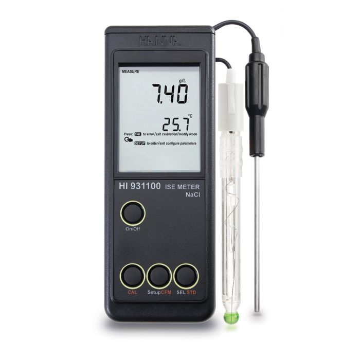 Salinity and Sodium Content Portable Meter – HI931100