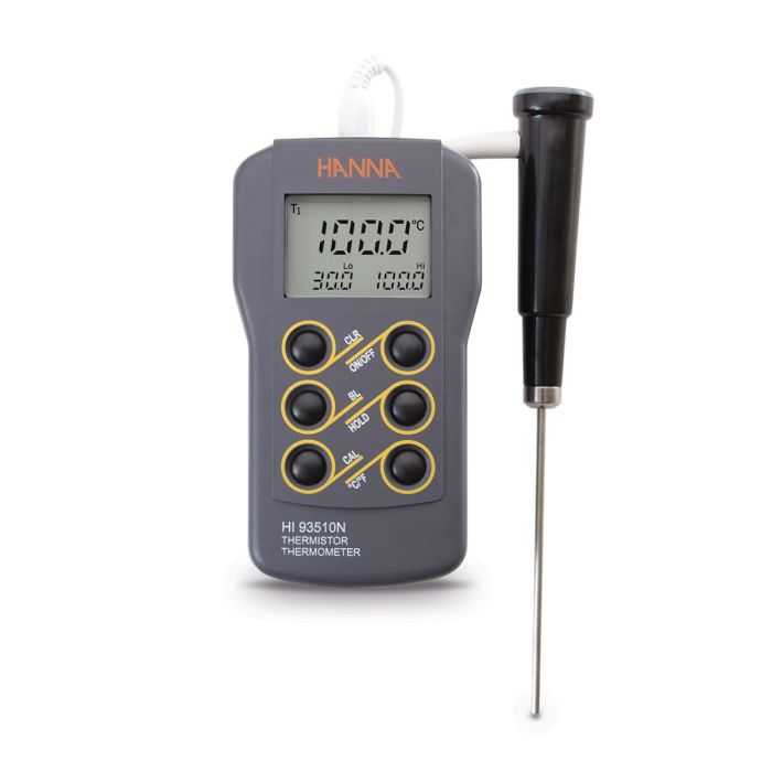 Waterproof Thermistor Thermometer with Calibration Option – HI93510N