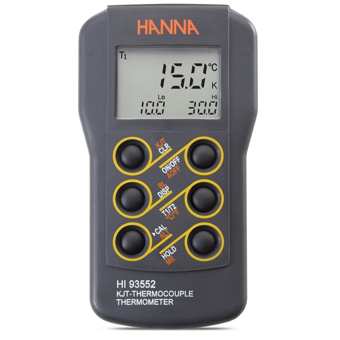 Dual Channel K,  J,  T-Type Thermocouple Thermometer – HI93552R