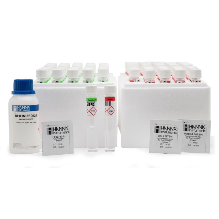 Total Nitrogen Low Range Reagents with Barcode Recognition – HI94767A-50