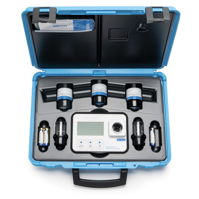 Free Chlorine and Ultra High Range Total Chlorine Portable Photometer – HI97771-kit