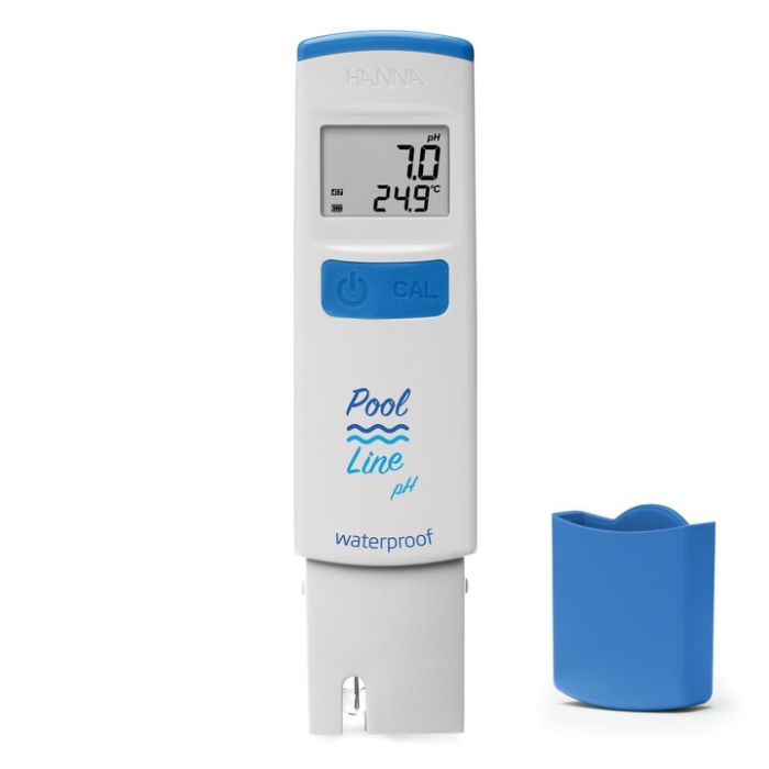 Pool Line pH & Temperature Pocket Tester with 0.1 pH Resolution – HI981074