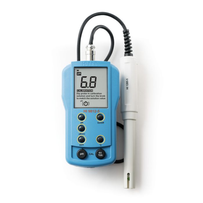Portable pH/EC/TDS/Temperature Meter – HI9812-51