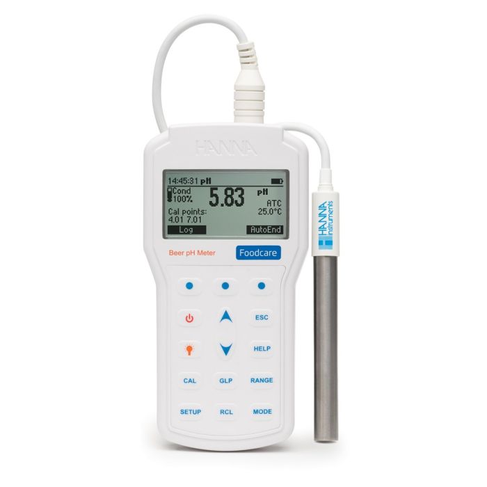 Professional Portable Beer pH Meter – HI98167