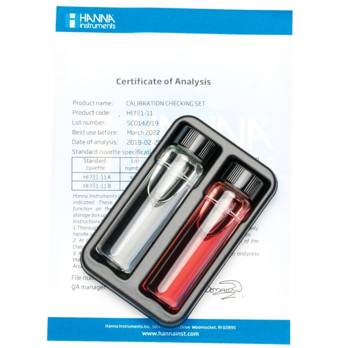 Marine Nitrate Low Range Checker® HC Calibration Check Set – HI781-11