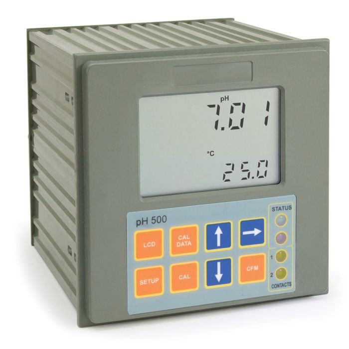 Panel-mounted pH Digital Controller with Matching Pin – pH500 series