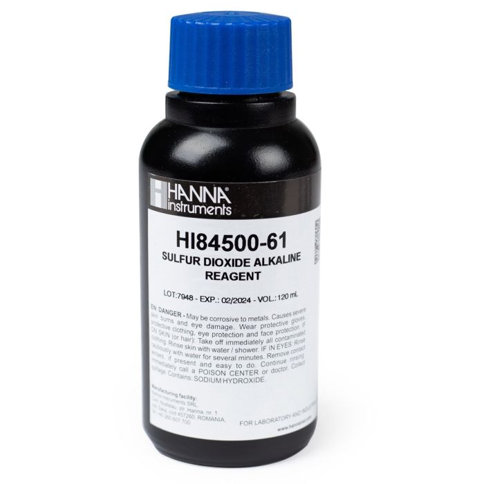 Alkaline Reagent for Total Sulfur Dioxide – HI84500-61
