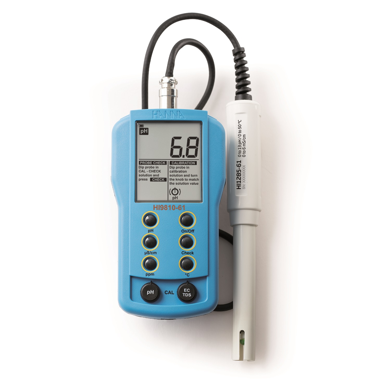 Portable pH/EC/TDS Meter – HI9810-61